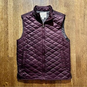Men’s Medium Original Weatherproof Vintage Quilted Burgundy Vest